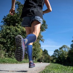 Durable Compression Socks with Shock Absorption Effect – Black+Blue+White+Red
