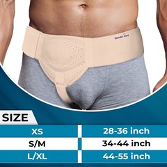 WC Hernia Belt Single! Inguinal Hernia Belt Sold by Manufacturer XS/S-M/L-XL