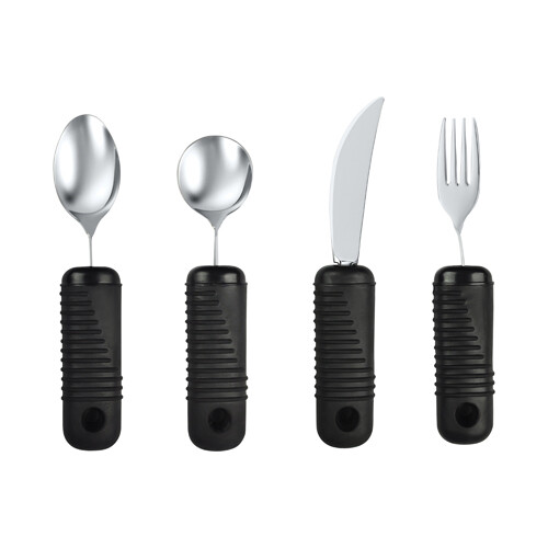 Make Eating Easier Big Grip Utensil Set Blue Jay Brand
