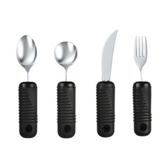 Make Eating Easier Big Grip Utensil Set Blue Jay Brand