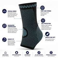 Foot & Ankle Brace Socks for Sprained Ankle Compression Sleeve – Plantar Fasc…