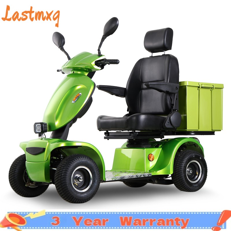 1000W 4-Wheel Heavy Duty Seniors Mobility Scooter 48V 20Ah 15 mph 33 Miles 500lb
