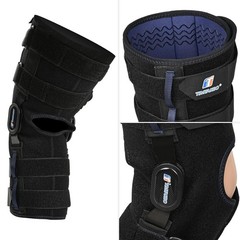 Knee Brace for Men and Women, 16inch Hinged Knee Brace with Side Stabilizers Adj