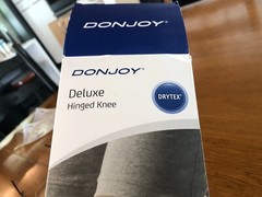 NEW DONJOY Deluxe Hinged Black Left Knee Brace Drytex Large BOOP3D1HWE Ret $120