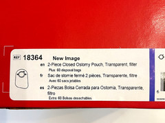 Hollister 18364 New Image 2.75″ Two-Piece Closed Ostomy Pouch 90 pc LOT Transpar