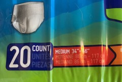 Prevail Disposable Underwear Medium PF-512 Extra 20 Count Incontinence