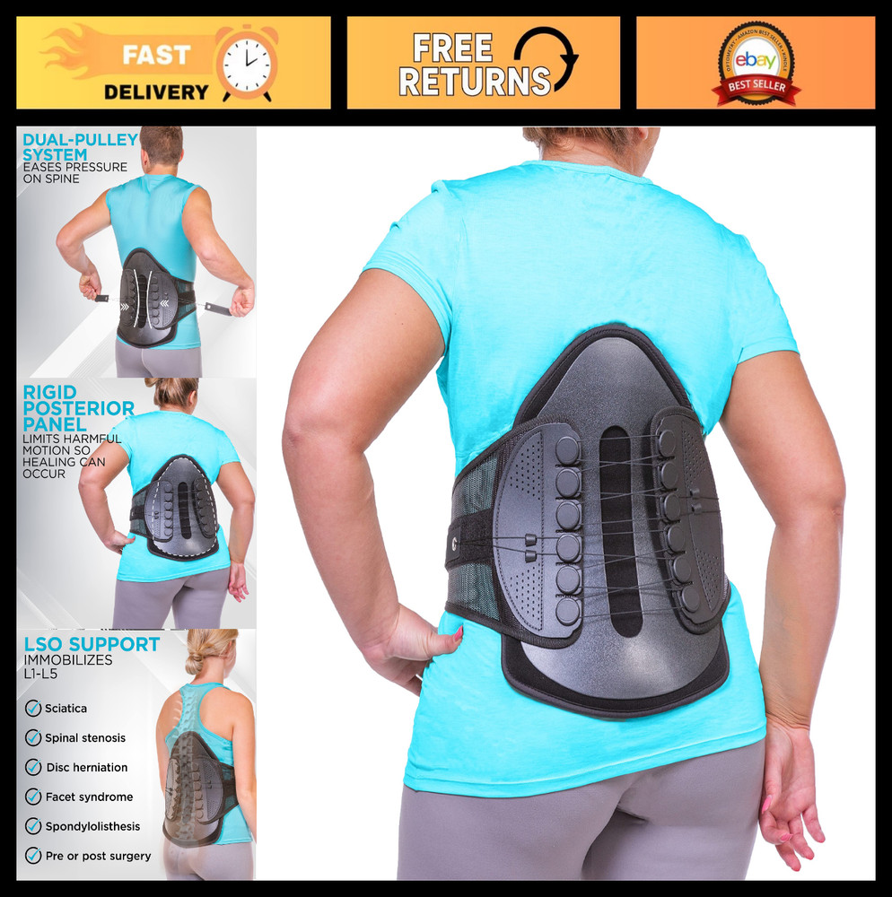 Extra Large Lumbar Support Belt – Adjustable Spinal Corset for Back Pain Relief,