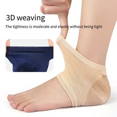 1/4 pairs female men Socks Feet Pads Heels Heel Gel Protective Shock-absorbing I