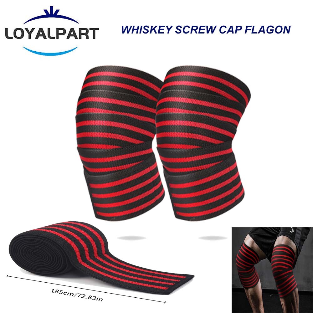 72″ Sports Knee Wraps for Cross Training WODs Gym Workouts Weightlifting Fitness