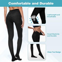 Therapy 20-30 mmHg Firm Support Gradient Compression Tights Pantyhose Stockings