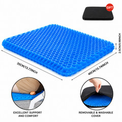 Honeycomb Gel Seat Cushion Breathable Chair Pad for Office Car Home Wheelchair B