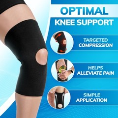 XXXXL Plus Size Open Patella/Open Back Neoprene Knee Sleeve | Water-Resistant…