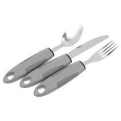 Adaptive Utensils Set Hand Tremors 3 Piece Anti Shake Silverware Arthritis