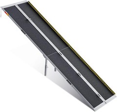 10ft Aluminum Multi-Folding Wheelchair Scooter Mobility Ramp Portable Non-Slip