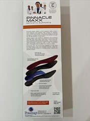 Powerstep Pinnacle MAXX Orthotic Supports Insoles Mens 3-3 1/2 Womens 5-5 1/2