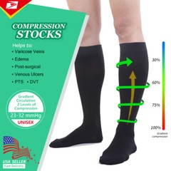 Medical Compression Socks Women Men Support Varicose Veins Surgical Stockings