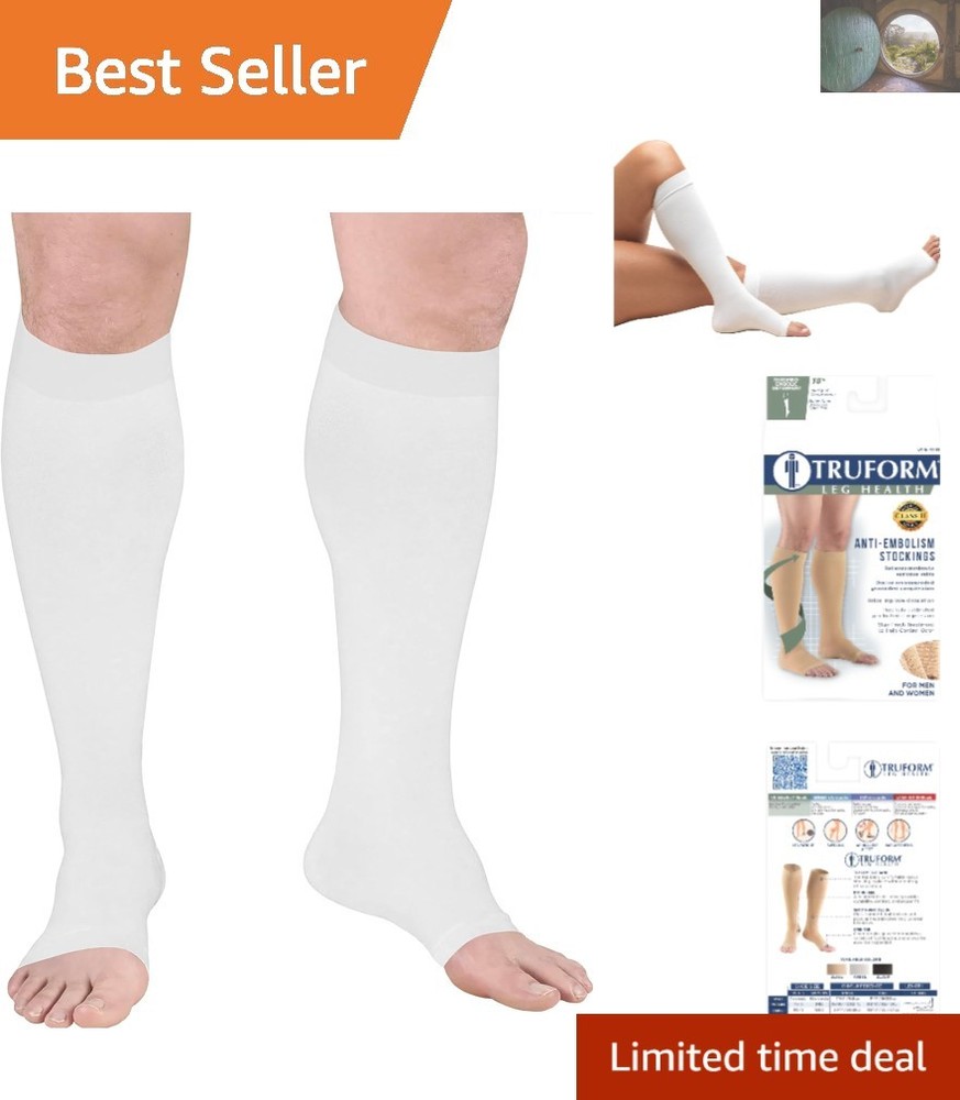 Knee High 18 mmHg Compression Surgical Stockings for Post-Surgery Recovery – L
