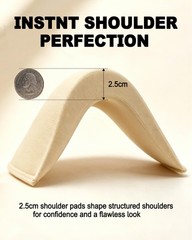 Serobela 3 Pairs 2.5cm Thick Removable Shoulder Pads for Womens Clothing | Sh…