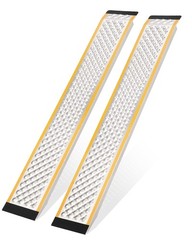 5FT Heavy Duty Aluminum Loading Ramps, Anti-Slip Punch Plate Surface, 800LB Capa