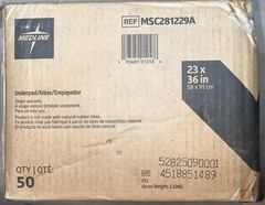 Medline Disposable Underpads 23×36 Light Absorbency 50 Count Bed Pads