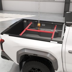 800LB Capacity Adjustable Truck Bed Lift Universal Red Powder Coated Steel 36″