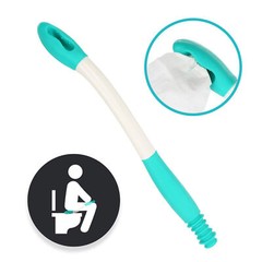 Toilet Aid Wiper Self Assist Bathroom Bottom Butt Wipe Helper Wand Long Aid ABE