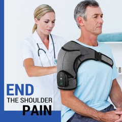 Electric Cordless Heating Vibration Pad Joint Knee Massager Shoulder Brace Wrap