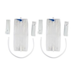 2 Pack Hollister Sterile Urinary Leg Bag 900 mL Vinyl with Leg Straps REF 9349