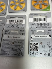 Lot of 98 Expired Hearing Aid Batteries Power One P10 – New Sealed