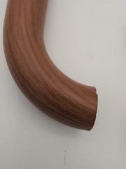 Wood Grain Color 23.5 In Shower Bathroom Balance Grab Bar Wall Mounted