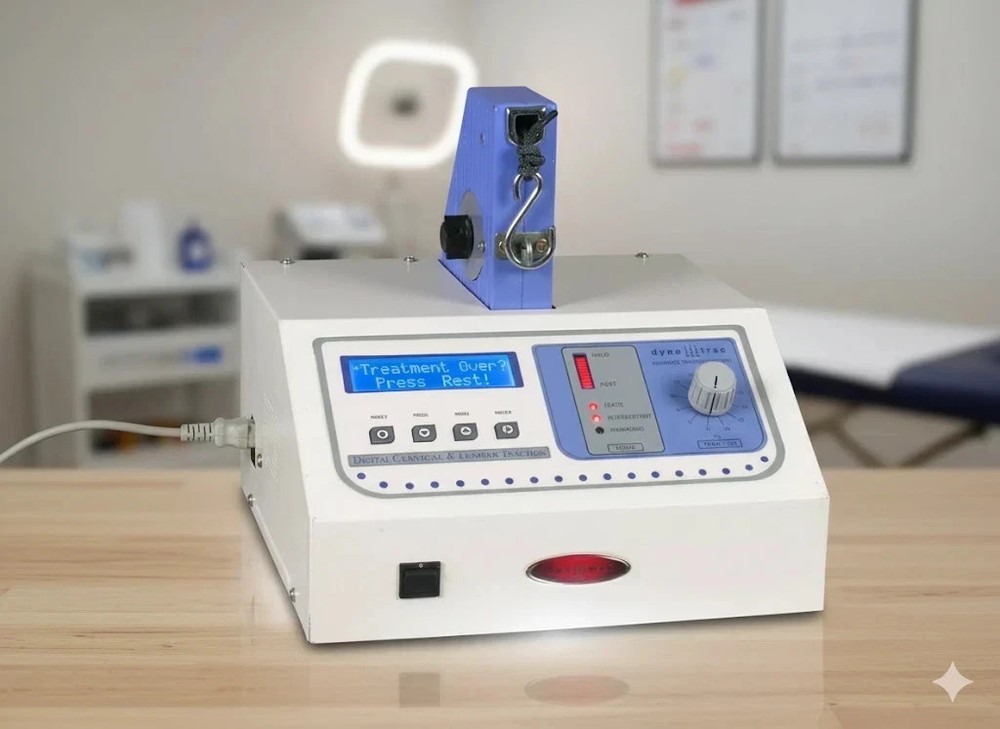 Cervical and Lumbar Traction Machine Lcd Display with std. accessories