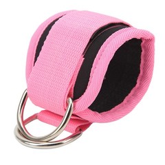 Fitness Ankle Buckle Leg Strength Trainer with Double D Rings and Rubber Straps
