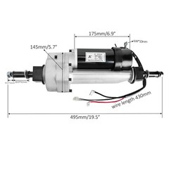 24V 350W Electric Motor Transaxle for Mobility Scooter Travel Wheelchair DIY
