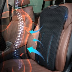 Gel Lumbar Support Cushion Waist Back Pillow Pain Relief for Car Office Chair