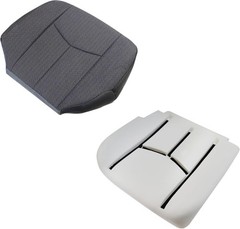 Front Driver Side Bottom Replacement Seat Cover Cloth Dark Gray and Bottom Foam