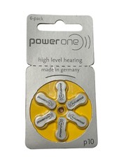 (Lot of 17) 6-Pack Power One P10 Hearing Aid Battery EXPIRED 1.45V PR70 Zinc Air