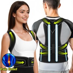 Adjustable Posture Corrector Low Back Support Shoulder Straightener Brace Belt