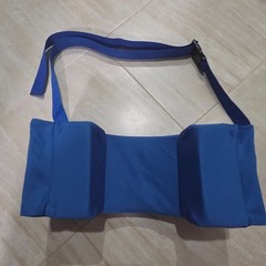 Head/Neck Stabilizer Adjustable Pillow for Sleeping Upright Cradle Blue