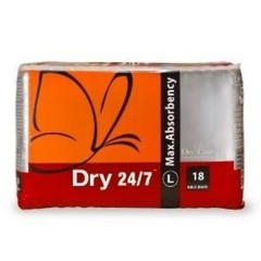 1pc Large Dry Care ConfiDry 24/7 Overnight Thick Poly Plastic Adult Brief Diaper