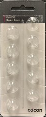 1 Pack Oticon miniFit 5mm Open Domes For Hearing Aids. 10 Domes Total.