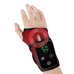 Cordless Wrist Heating Pad for Pain Relief – 5 Heat Levels & Vibration, 3000m…