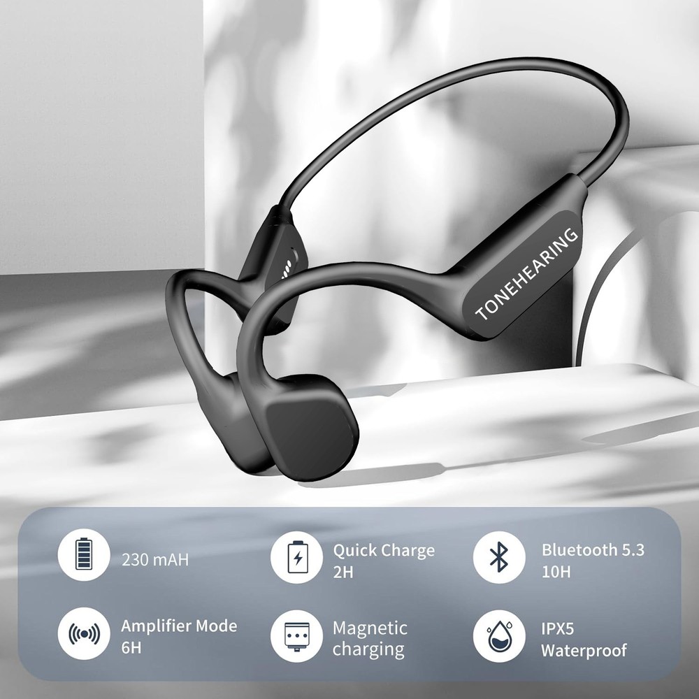 Bluetooth Hearing Aid For The Elderly Bone Conduction Headset for Deafness