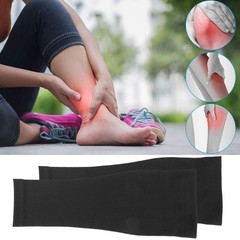 2PC Calf Sleeves Leg Support Compression Socks Running Shin Splint Varicose Vein
