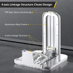 Wall-Mounted Folding Shower Seat – 485 lbs Capacity, Durable ABS Shower Bench