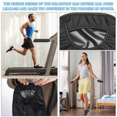 Nuenen 6 Pcs Ostomy Bag Covers Waterproof pprox. 9.06 x 7.09 inches, Blac