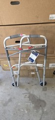 NEW Drive Medical Deluxe Two Button Folding Adjustible Walker 10210-4ASM