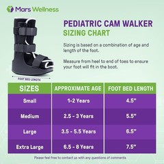 Pediatric Walking Boot Kids Children’s Ankle Support Shoe 6.5-8 Years Old