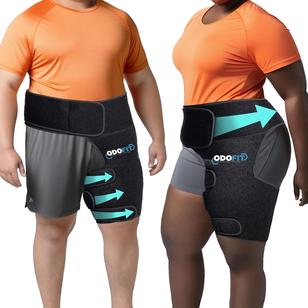 5 in 1 Hip Brace for Women Men Sciatica Devices – Adjustable Groin, Hip Flexor