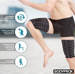 BODYPROX Thigh Compression Sleeves-Small-1 Pair-NEW IN ORIG BOX