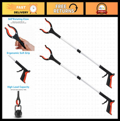 32″ Foldable Grabber Reacher Tool – 2 Pack, Lightweight Arm Extension, Trash Pic